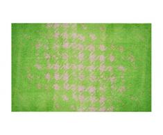 LifeStyle-Mat 200175 Tappetino Caos, Antiscivolo e Lavabile, Ideale per lingresso, Il Guardaroba o la Cucina, 50 x 75 cm, Verde