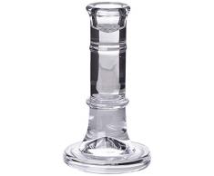 Better & Best Candelabro Cerchi Alto, Misure 7,5 x 7,5 x 13 cm, Materiale: Vetro, Taglia Unica