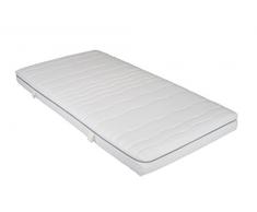 Interbett Sleep Gel Härtegrad Medium 140x200cm Materasso in espanso, Poliestere, Bianco, 200 x 140 cm