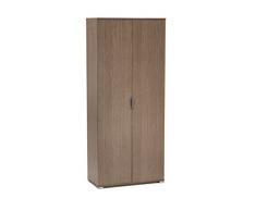 MeMi Me281RG Armadio due ante Già montato, Legno, Rovere Grigio, 36.5x75x174 cm