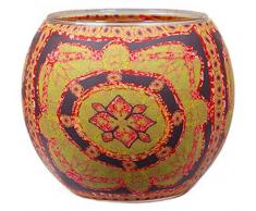 Him Lotus Portacandele, Multicolore, 11x11x9 cm