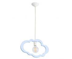 bainba lampada a sospensione, motivo Nuvola 31Â cm x 34Â cm blu