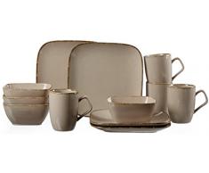 Ritzenhoff & Breker Brunch e Set da Colazione casa, Stoviglie 12Â Pezzi, Ceramica, Nougat, 38Â x 27Â x 27Â cm,Â âÂ unitÃ 