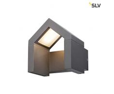 SLV RASCALI WL - Lampada LED da parete per esterni, 3000 K, in alluminio, 8 W, colore: Antracite