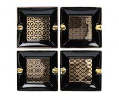 J. Kersten BV Posacenere, Ceramica, Mix, 4 Pezzi