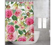 Bonamaison Tende da Doccia, Poliestere, Multicolore, 155x220 cm