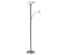 Brilliant, Lampada piantana con luce da lettura, 7 watt, 470 lumen, E27