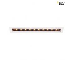 SLV MILANDO DL - Faretto LED da incasso per interni, 3000 K, 1700 lm, in metallo, 0 W, colore: Nero/Bianco