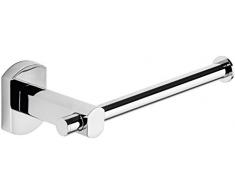 Gedy Edera Plus Porta Asciugamani Senza Coperchio, Ottone, Argento, 15.9Â x 7.4Â x 5.4Â cm