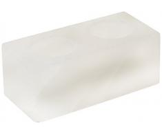 Himalaya Salt Dreams 4041678004941Â Sale Cristallo portacandele Twin Cube, Bianco Line