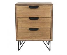 Dcasa - Tavolino con 3 cassetti, per riporre Oggetti di Decorazione per Feste, Articoli per la casa, Unisex, per Adulti, Multicolore (Multicolore), Unico