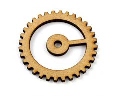 10 x 50 mm (5 cm) MDF Steampunk Cogs/ingranaggi in legno, decorazione di biglietti, fai da te lasercut (cog5)