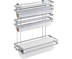 Wenko 54820100 Style Portaspezie, Metallo cromato, Argento lucido, 7 x 30 x 7 cm, argento brillante, 13 x 32 x 33 cm