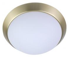 Niermann Standby a + +, lampada da soffitto parete â Anello in Ottone opaco, LED, Opale opaco, 25 x 25 x 8 cm