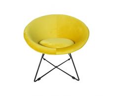 Zons Poltrona, Giallo, 73x62xH71cm