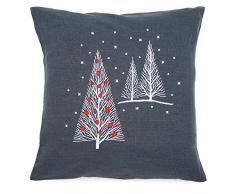 Vervaco Kit Ricamo Cuscino Alberi di Natale, Assortiti