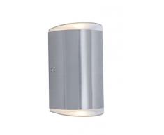 Lutec Path Lampada da Esterno a LED Integrato 15 W, Grigio, 19 x 11 cm