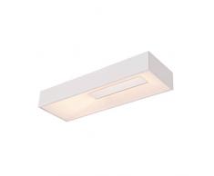Homemania Lampada A Soffitto Dizayn Colore Bianco in Metallo, Acrilico-Per Salotto, Soggiorno, Cucina, Camera, Ufficio, 56,5 x 18,5 cm