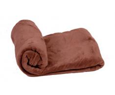 Comptoir du Linge MIC18COC - Manta a Letto, 220 x 220 Centimetri, Marrone
