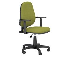 The Quadrifoglio Group Open Sedia Alta, Poliuretano, Verde, 64x64x113 cm