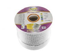 BES 22674 Striscia Strip LED, Luce Blu, 5 mt, Flessibile Esterna Tripla Fila SMD, 220V