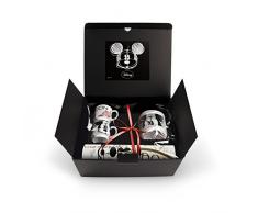 Egan WMSET/26 Set Tazze Caffe, Modello Londra e Zuccheriera e Tovaglietta, Porcellana, Multicolore, 4 unitÃ 