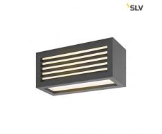 SLV Box_L - Lampada da parete o soffitto a LED, per esterni, IP44, 3000 K, 19 W, in alluminio, 19 W, colore: Antracite