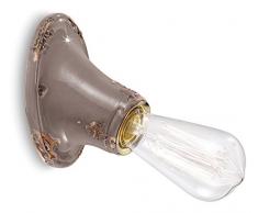 Ferroluce RetrÃ² Applique Minimal E27, Tortora