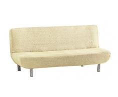 Eysa Aquiles Copridivano Elastico Clic Clac 3 Posti, Poliestere-Cotone, Greggio, 37x29x9 cm