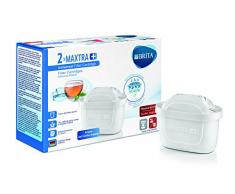 Brita Filtri MAXTRA+ per caraffa filtrante, Confezione da 2 mesi con 2 filtri MAXTRA+