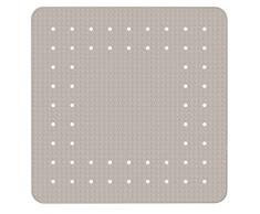 Wenko Tappeto Antiscivolo per Doccia, Gomma Naturale, Marrone, 55Â x 6Â x 6Â cm