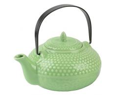 BIA Oriental Hobnail teiera, Ceramica, Giada Verde, 18Â x 14Â x 12Â cm