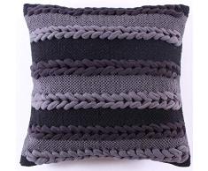 La Finesse Federa Decorativa Quadrata 50 x 50 cm per la casa, in Cotone, per Soggiorno, Divano, Camera da Letto, cph38, Tessuto colorato, Taglia Unica