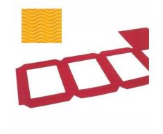 Marpa Jansen Lanterna in Cartone Ondulato, Altezza 18 cm, 14 cm per Lato, 5 Pezzi, Giallo