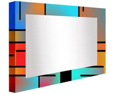 Ccretroiluminados Lineas de Colori Specchio da Bagno Retro Illuminazione, Acrilico, Multicolore, 80Â x 5.3Â x 60Â cm