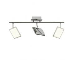 Brilliant g33816/15Â a +, lampade da parete, metallo, 5Â W, cromato, 11Â x 55Â x 17.5Â cm