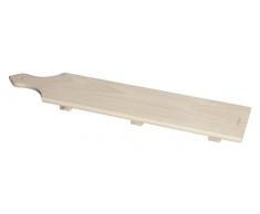 Excelsa Real Wood Tagliere a Servire Portasalumi, Legno Naturale, 55x12x3 cm