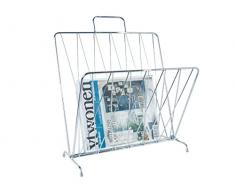 Present Time - Portariviste in Metallo, Cromato, Taglia Unica