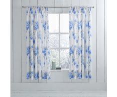 Charlotte Thomas Foderato Tende con fermatenda, Poliestere, Blu, Completo