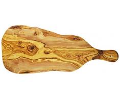 Olive Wood Legno di ulivo Tagliere Rustico ea39l60Â Asimmetrica, Grana Naturale