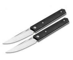 BÃ¶ker kwaiken Set Coltelli da Bistecca, Plastica, Nero, 21.2Â x 1Â x 1Â cm, 2Â unitÃ 