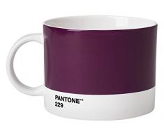 Copenhagen design Pantone Tazza di tè, Porcellana, Viola (Bordeaux 229), 475 ml