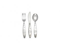 Zilverstad Set Posate Bambini Animali Del Bosco – 4 Pezzi In Acciaio Inox, Regalo Ideale