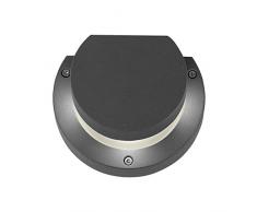 Rossini Illuminazione A. 10015-GR Lampada da Parete per Esterno a LED Integrata, 3 W, Antracite