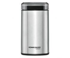Rommelsbacher EKM 100 – Macinacaffè Elettrico con Stile Coltello in Acciaio Inox (200 W, capacità 70 G, Anche per spezie) in Acciaio Inox, Colore Argento
