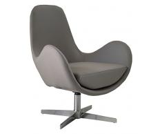 Stones Olga Poltrona, Finta Pelle, Tortora, 68 x 72 x 85 cm