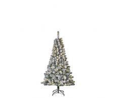Black Box Trees Millington - Albero di Natale con luci a LED, 60 l, IP44, 120 x 71 cm, Colore: Verde