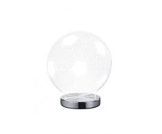 Reality Ball Lampada da Tavolo, LED, Pallone con Variazione Luce da Cala a Fredda Integriert, 7 W, Cromo, 12 x 20 x 22 cm