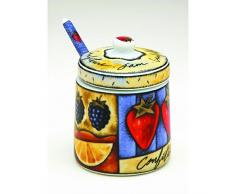 Joie Kitchen Gadgets - Barattolo per marmellata con cucchiaio, colore: Bianco