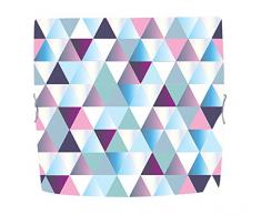 Tosel 40645 Plafoniera - Diamonds Quadrato Lamiera Acciaio, Pittura epossidica, Vetro serigrafo, E27, 100 W, Foto Colore